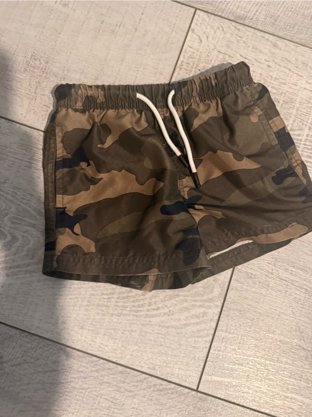 Mamagic Boys Camo Swim Trunks Size 3T Lined Drawstring Shorts